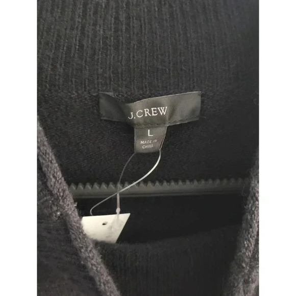 J. Crew Black Alpaca Sweater Large - Picture 5 of 6